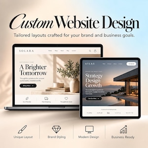 Custom Website Design Service | Professional Business Website, Modern Responsive Web Design, Ecommerce Website Development