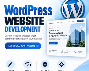 WordPress Website Development Service | Custom Website Design, Business Website, Responsive Web Design, Ecommerce Development
