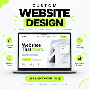 Anpassad webbdesigntjänst | Professionell företagswebbplats, e-handelsbutik, responsiv webbdesign, webbutveckling