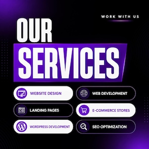 Webbdesign och utvecklingstjänster | UI UX-design, landningssidor, WordPress-webbplats, e-handelsbutik och SEO-optimering