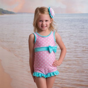 Sale Margaret Swimsuit in Cotton Candy size 12/18 Months - Etsy