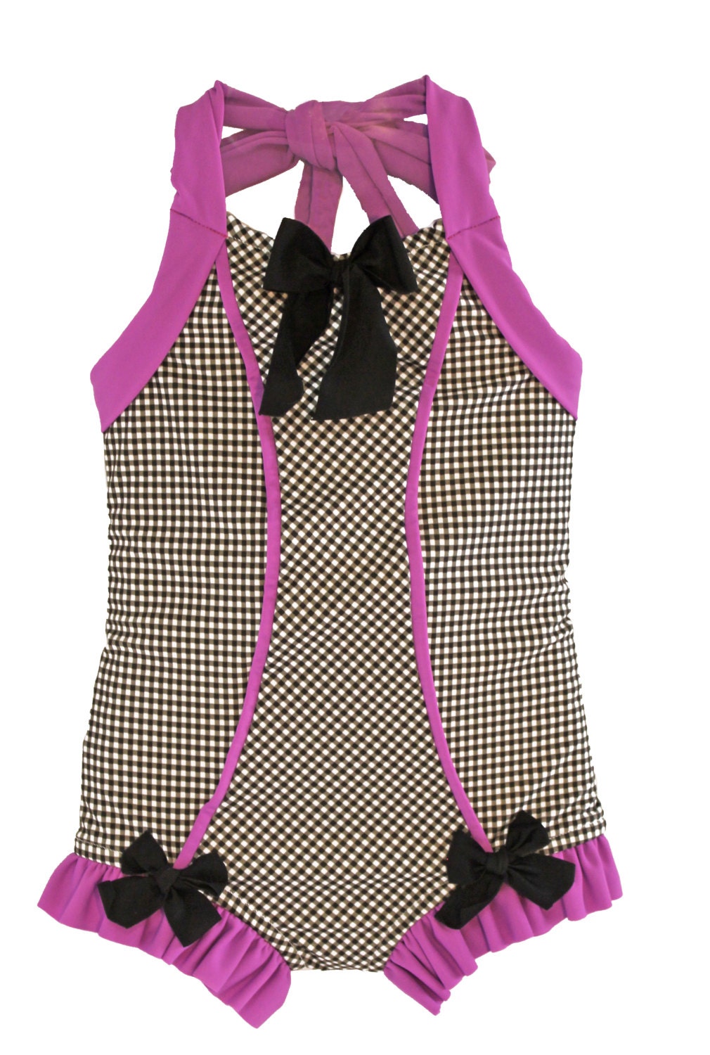 Sale Rebel Belle Swimsuit in Black Gingham SS16 Collection Etsy