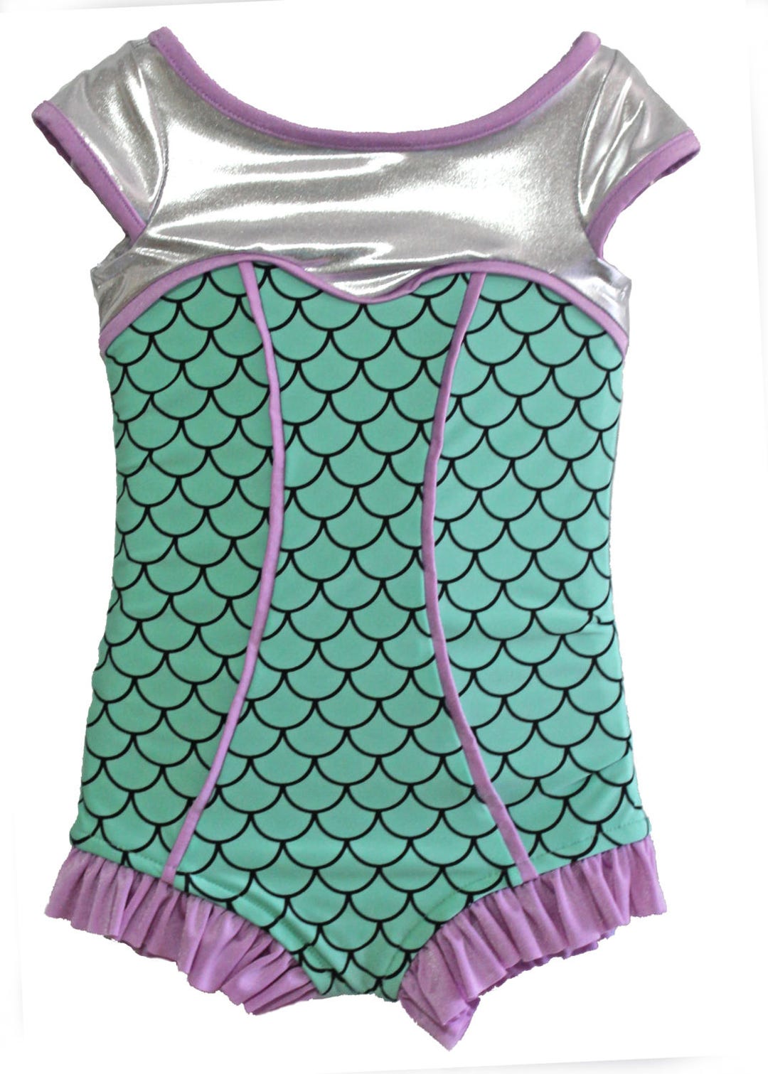 SALE Sweetheart Short Sleeve Swimsuit in Mermaid size 2-12 - Etsy
