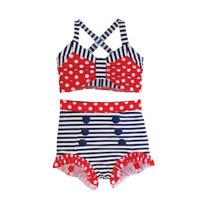 Girl Swimming Suit Lace Mesh Kids One Piece Baby Swimwear Cute Girls  Swimsuit