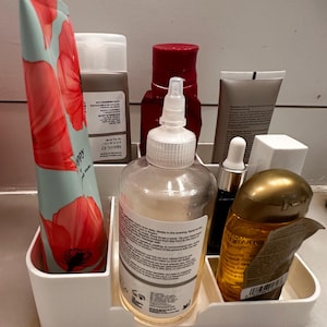 Modern Makeup Organizer – Vanity Countertop Storage for Brushes, Skincare, Cosmetics – Minimalist Bathroom Organizer