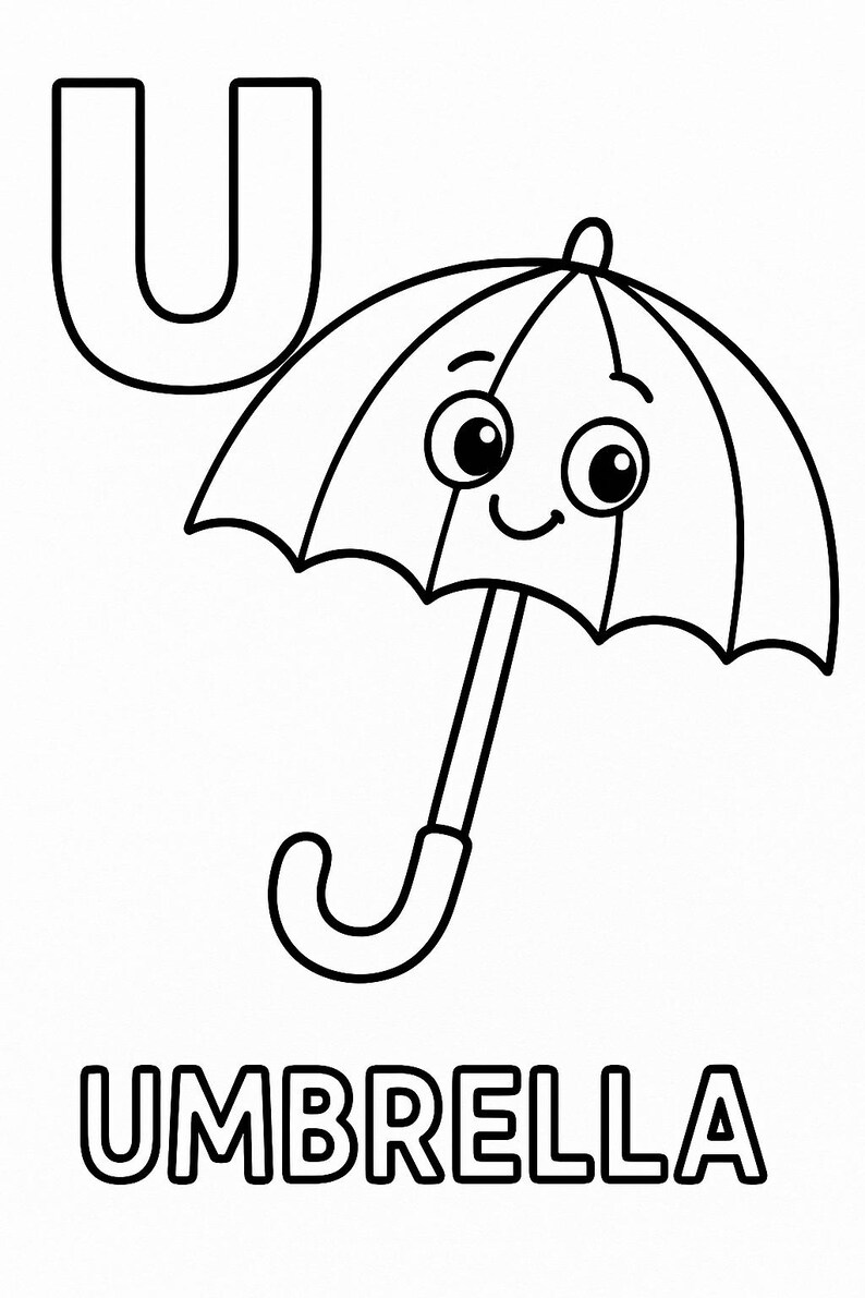 Alphabet Coloring Book for Kids–printable ABC Learning Book,preschool ...