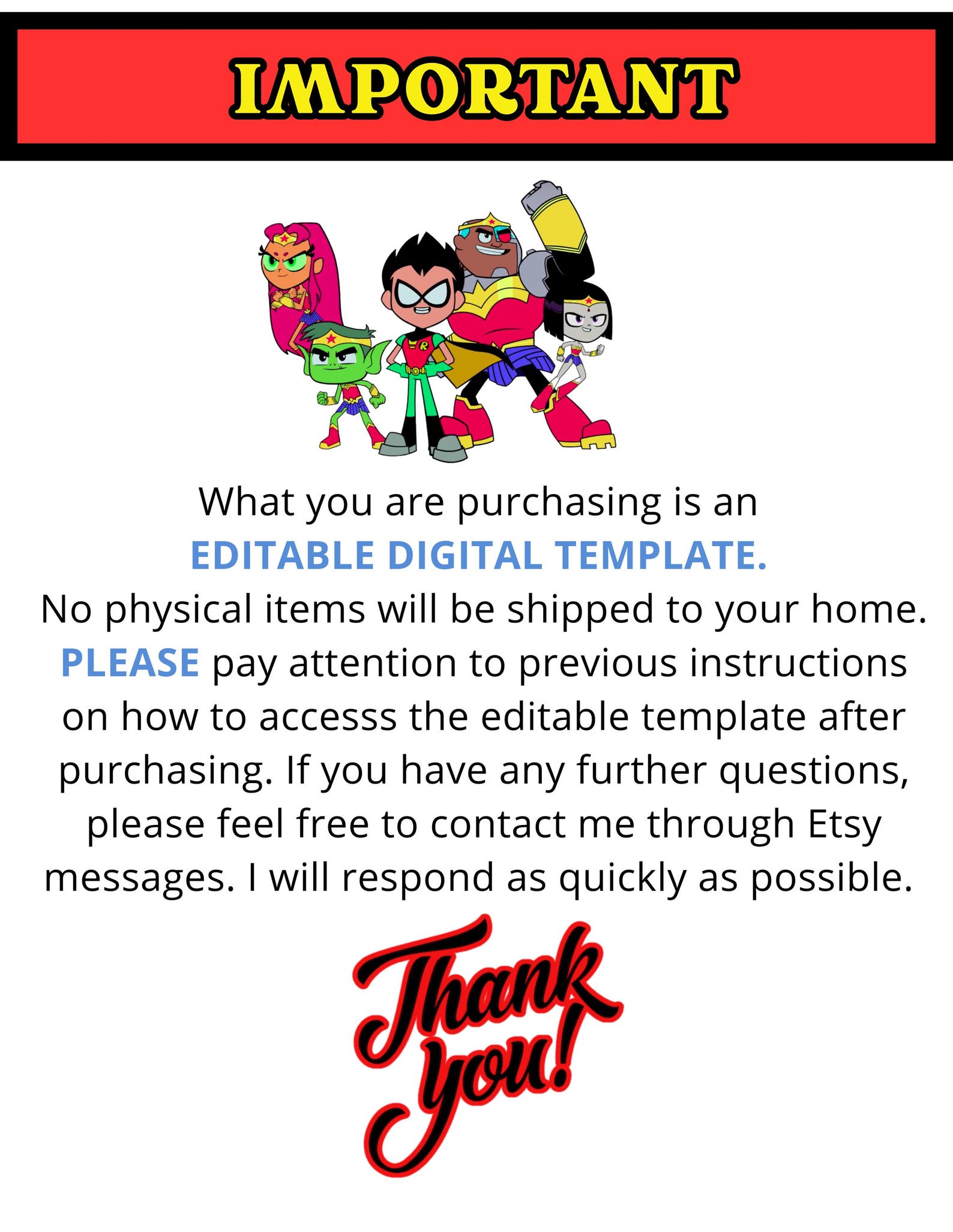 Teen Titans Superhero Goody Bag Label/sticker Label for Parties - Etsy