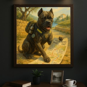 Hunde-Puzzle, 120, 252, 500 Teile, Cane Corso Villa Patrol-Kartenpuzzle | Geschenk für Hundeliebhaber