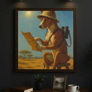 Hundepuzzle 120, 252, 500 Teile Basenji – Safari Explorer Kartenpuzzle | Geschenk für Hundeliebhaber