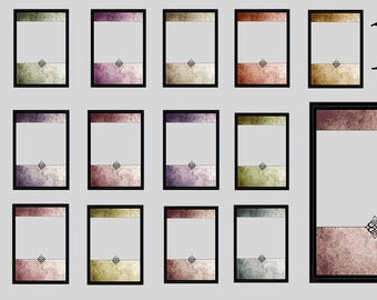 Trading Card Template: Custom TCG PNG Frames (Set of 17) (Digital Download)