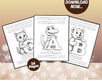 Alphabet Tracing Workbook for Kids | Handwriting Practice (Digital Download)