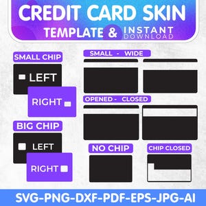 Diseño para tarjeta de débito, diseño para tarjeta de crédito, funda para tarjeta EBT, calcomanía y funda para tarjeta de crédito, SVG de funda para Cricut, descarga instantánea