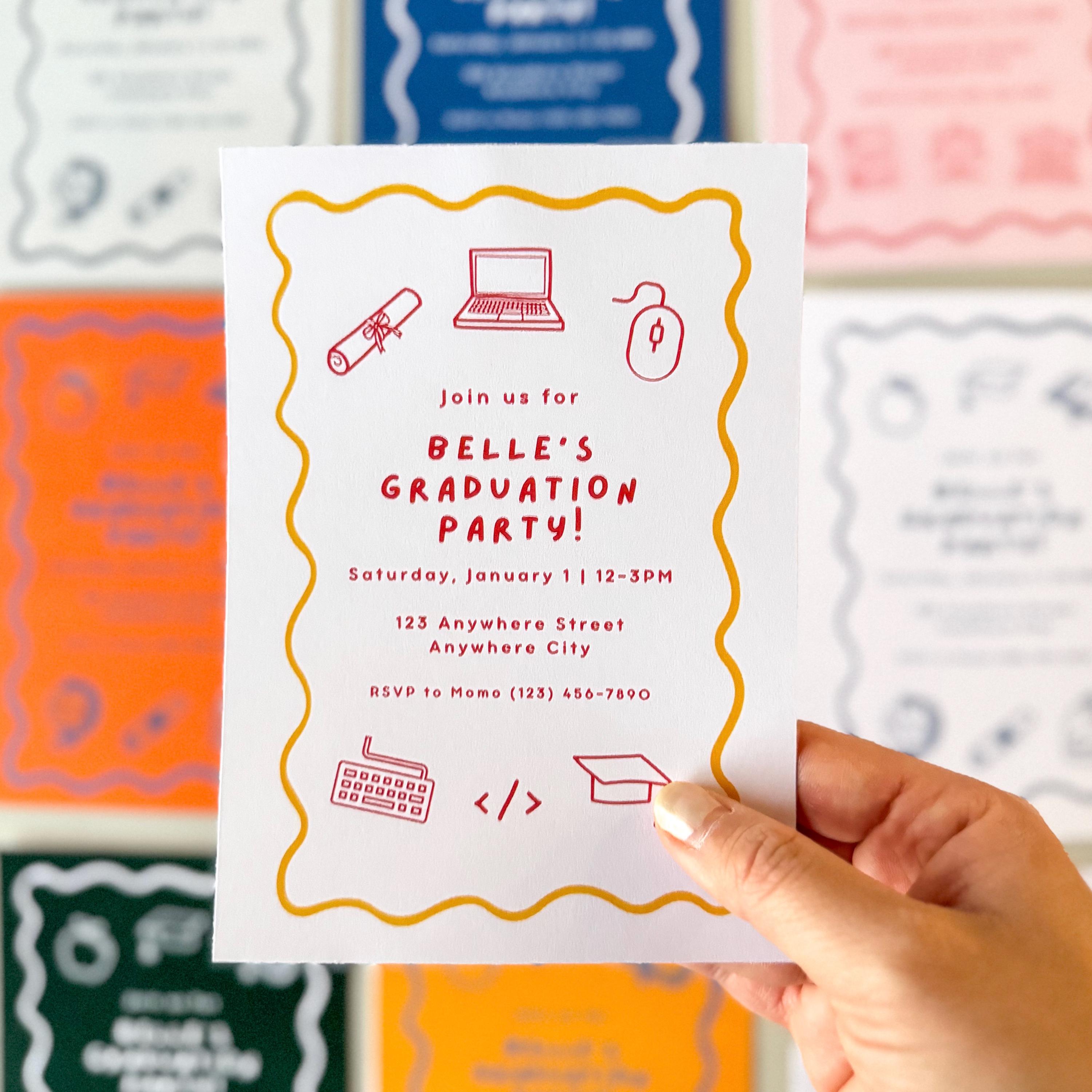 Graduation Party Invitation, Computer Science Coding Major, Future ...