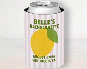 Bunte Strandbraut-Dosenkühler | Angepasstes altes Geld Bachelorette Geschenk | Last Toast On The Coast Dosenhülle | Küstenbach Gastgeschenk