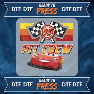 Pit Crew Mcqueen DTF Transfer Bundle, Cars Mcqueen and Friends Dtf Transfer, Disney Cars Ready To Press, Gift For Cars, Ready To Iron Press