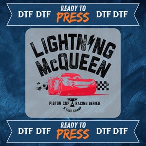 Lightning McQueen DTF Transfer Bundle, Cars Mcqueen and Friends Dtf Transfer, Disney Cars Ready To Press, Gift For Cars, Ready To Iron Press