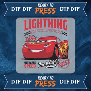 Lightning Mcqueen DTF Transfer Bundle, Cars Mcqueen and Friends Dtf Transfer, Disney Cars Ready To Press, Gift For Cars, Ready To Iron Press