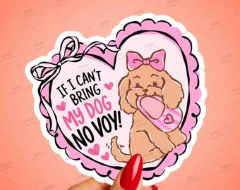 Funny Dog Mom Sticker, Bilingual Vinyl Decal, Dog Lover Gift
