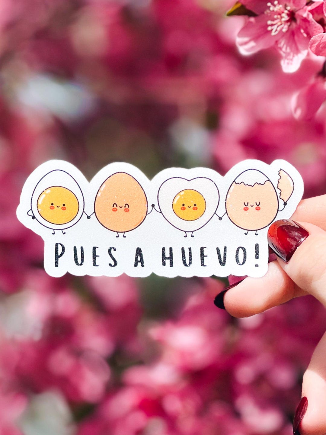 Pues a Huevo Sticker: Funny Mexican Spanish Egg Design - Waterproof ...