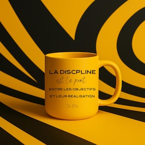 Discipline is the bridge between goals and their achievement – Jim Rohn, HEADBOOST Edition (MINDSET Quote Mug)