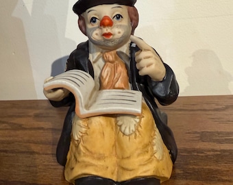 Vintage Emmett Kelly Jr. Hobo Clown Music Box