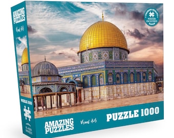 Al-Aqsa Mosque 1000 Piece Jigsaw Puzzle: Includes Poster
