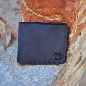 Cartera de cuero personalizada de lujo: regalo premium hecho a mano para hombre con grabado personalizado