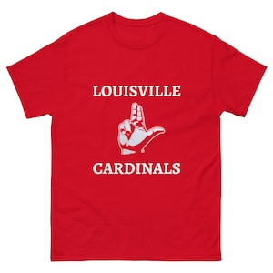 Camiseta del campeonato de la Universidad de Louisville "Hang the Banner"