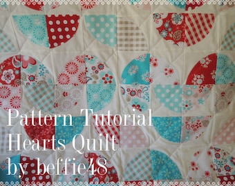 Disappearing Heart Quilt Pattern, Make with Layer Cakes