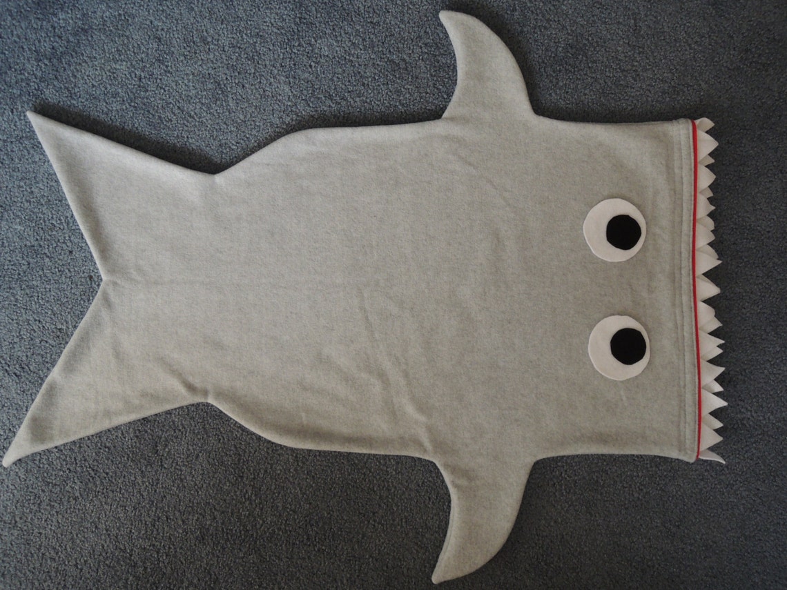 Shark Blanket Bag Pattern and Tutorial Super Simple to Make Etsy