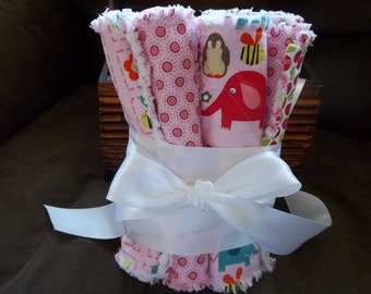 Easy Burp Cloth Pattern Tutorial, Pdf, Rag Style, w Photos Instant Download