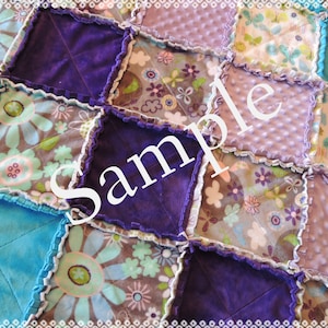 Super Simple, Rag Quilt Pattern Tutorial, with photos, pdf