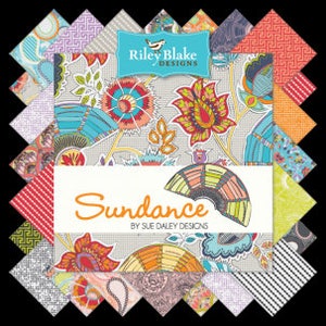 Sundance Layer Cake, Extra Large Stacker, by Riley Blake, 42 Pieces, 10" squares, Bin F