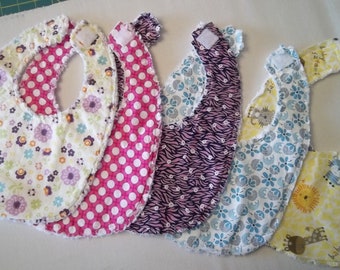 Super Simple, Baby Bib Pattern and Tutorial with photos pdf, Infant Size, Easy to Make, Instant Download