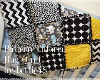 Rag Quilt Pattern Tutorial, Easy to make with photos