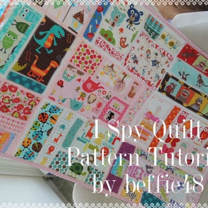 I Spy Baby Quilt Pattern Tutorial with Photos, pdf, Instant Download