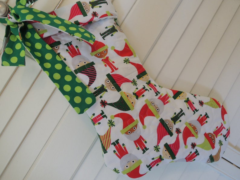 Christmas Stocking Pattern, Super Simple Tutorial, pdf with photos image 3