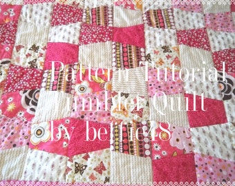Tumbler Baby Quilt  Pattern Tutorial with lots of Photos, Pdf File, Download Thru Etsy