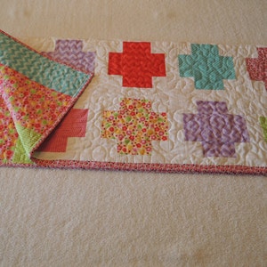 Fat Cross Modern Quilt Pattern Tutorial, Instant Download imagem 5