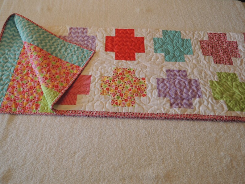 Fat Cross Modern Quilt Pattern Tutorial, Instant Download imagem 5