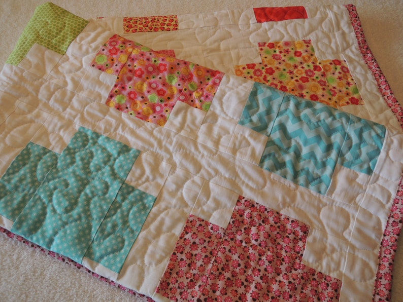 Fat Cross Modern Quilt Pattern Tutorial, Instant Download imagem 4