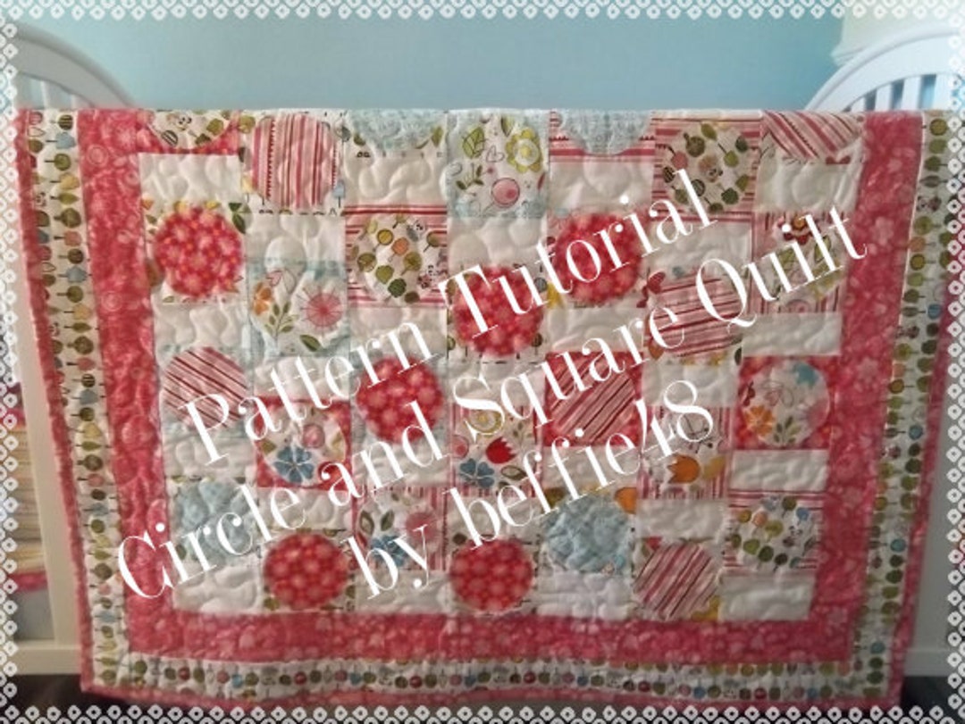 Circles and Squares Quilt Pattern Tutorial, Pdf Etsy