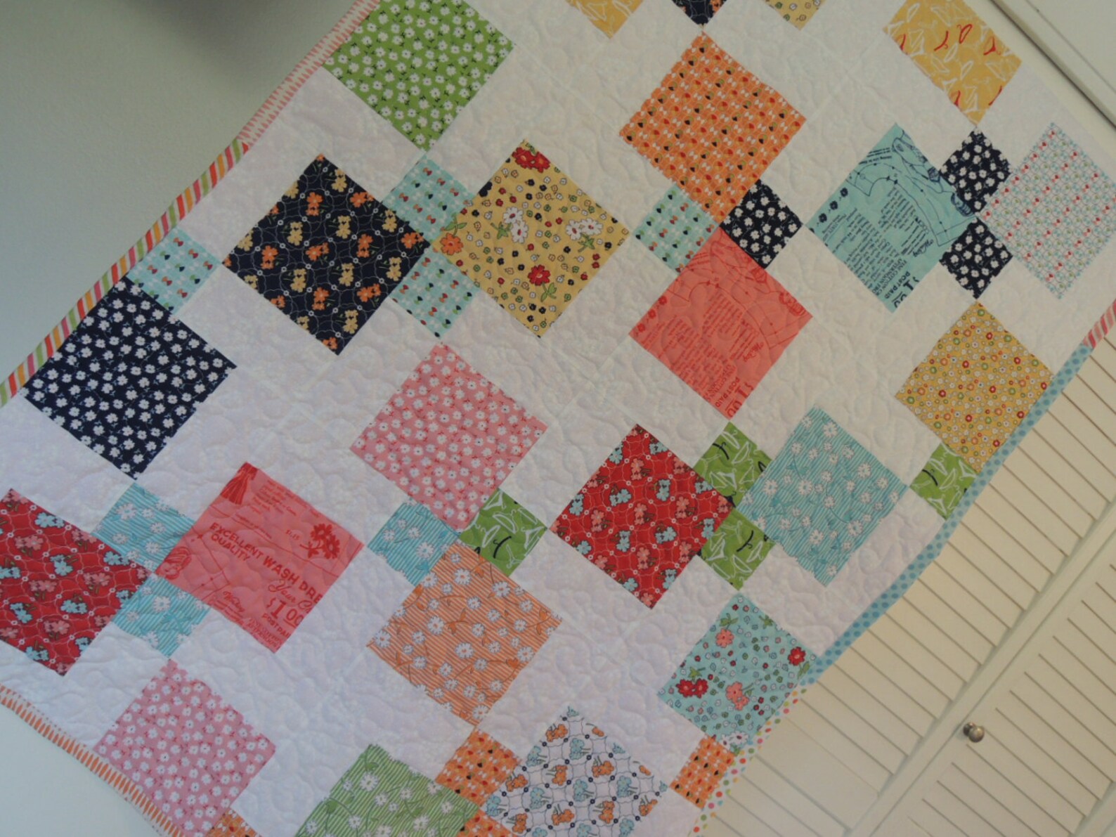 Vintage Happy Quilt Pattern Tutorial Pdf. With Photos Easy to Etsy