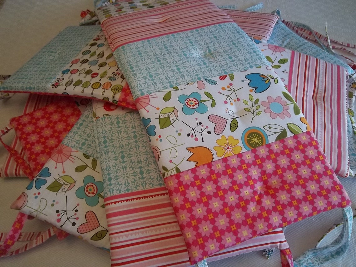 DIY Crib Bumper Pattern Tutorial 6 Piece Easy to Make pdf Etsy