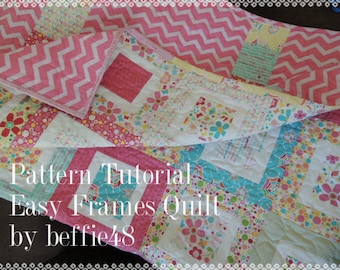 Easy Frames Quilt Tutorial, Verwenden Sie Charm Pack, Jelly Roll, Honey Bun
