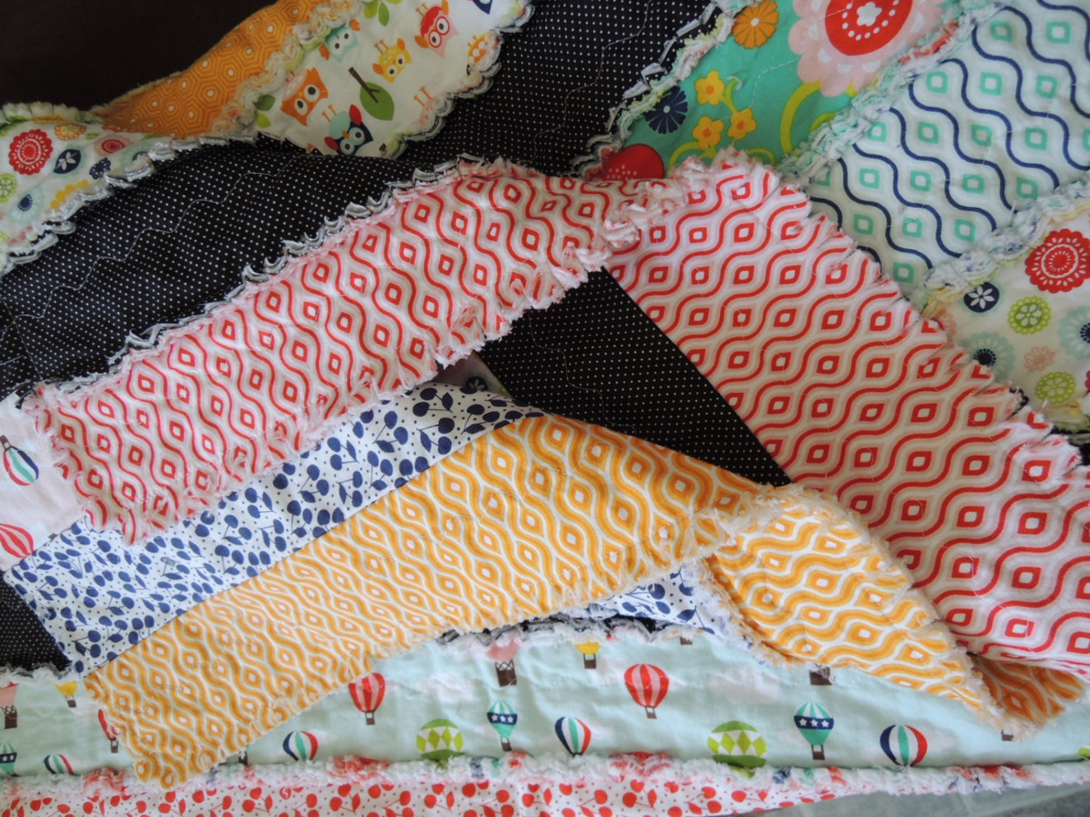 Lazy Days Jelly Roll Rag Quilt Pattern Tutorial Easy to Make Etsy