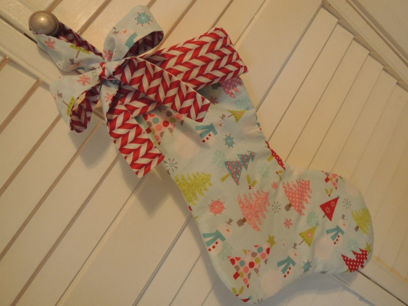 Christmas Stocking Pattern, Super Simple Tutorial, pdf with photos image 4