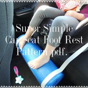 Downloaded PATTERN, TUTORIAL, pdf, to Make a Kids, Car Seat Foot Rest, Protects little legs from dangling