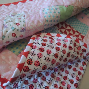 Teddy Bear Picnic Jelly Roll Baby Quilt Pattern Tutorial, pdf, Super Simple with Photos image 7