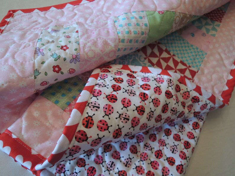 Teddy Bear Picnic Jelly Roll Baby Quilt Pattern Tutorial, pdf, Super Simple with Photos image 7